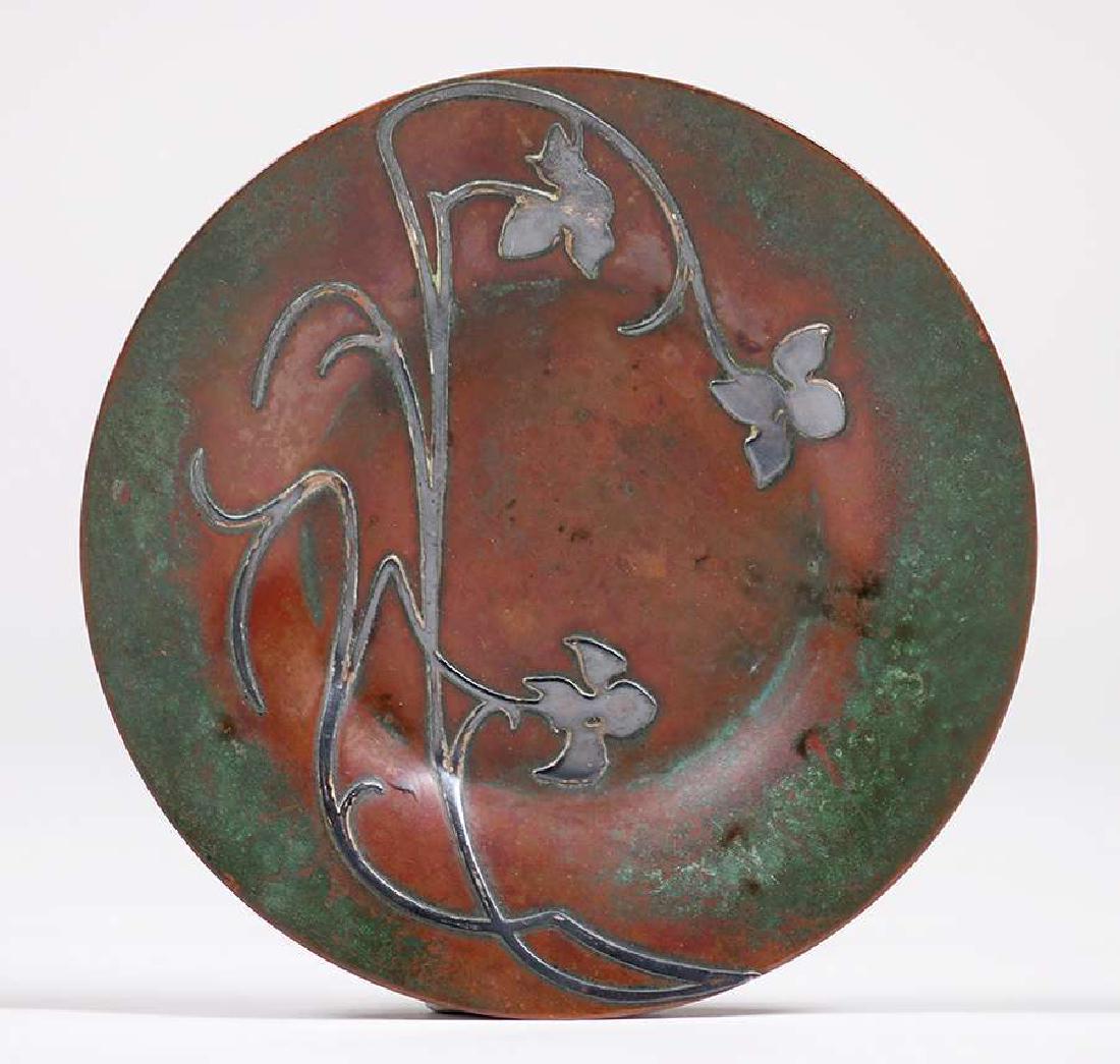 Heintz Sterling on Bronze Card Tray (1 of 2)