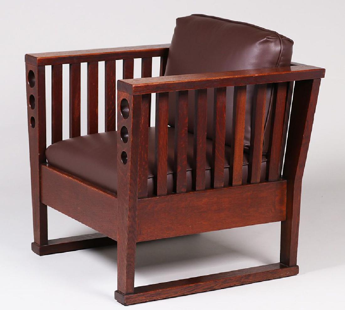 Arts & Crafts Cube Chair c1905 (1 of 4)