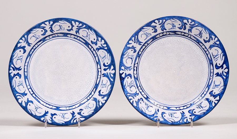 2 Dedham 8.5" Rabbit Plates (1 of 2)