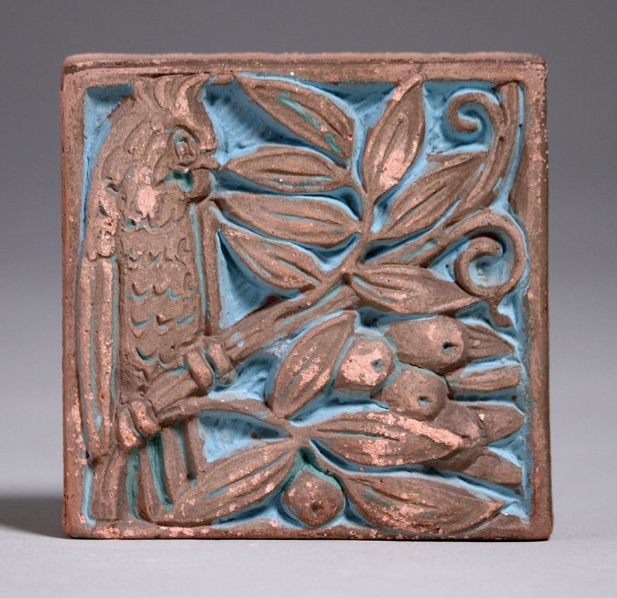 Batchelder Owl Tile c1920s (1 of 3)