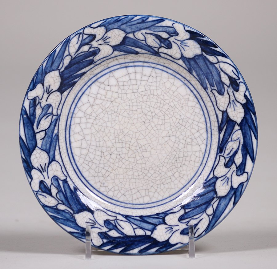Dedham Pottery 6" Iris Plate (1 of 2)