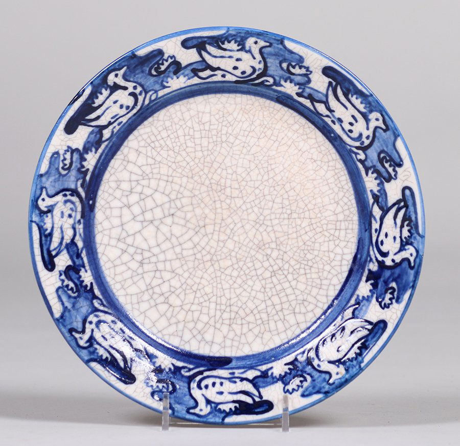 Dedham Pottery 8.5" Duck Plate (1 of 2)