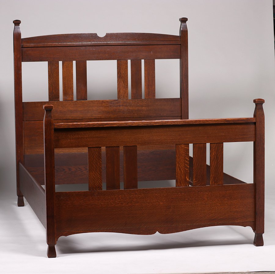 Grand Rapids Double Bed c1910 (1 of 1)