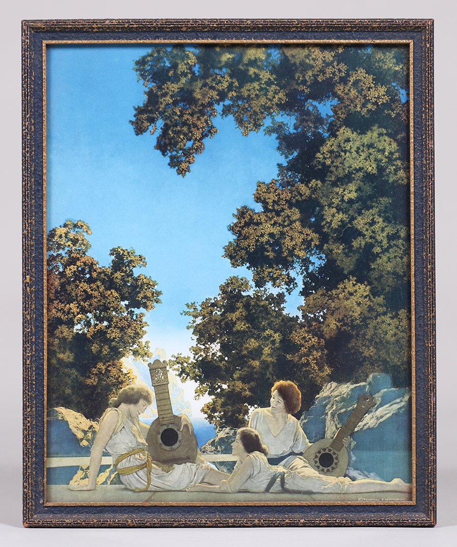 Maxfield Parrish Print "The Lute Players" c1922 (1 of 5)