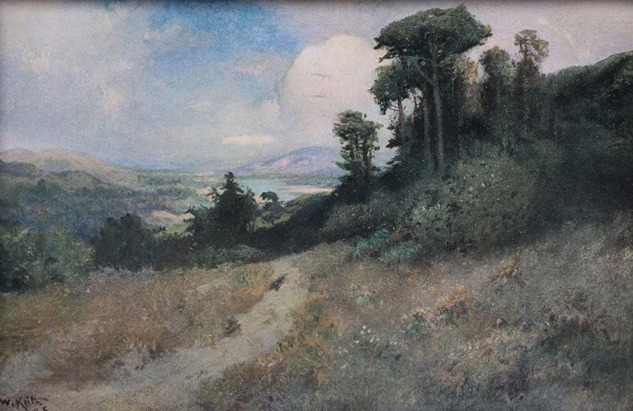 William Keith Print c1910: William Keith Print c1910. Excellent condition. 5.5" x 8.5"w. Frame 6.5"h x 9.5"w. Spend $5000 or more at this auction and all of your SHIPPING IS FREE within the lower 48 states.SHIPPING