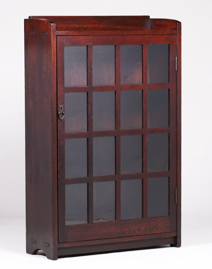 Gustav Stickley #715 One-Door Bookcase c1910 (1 of 4)