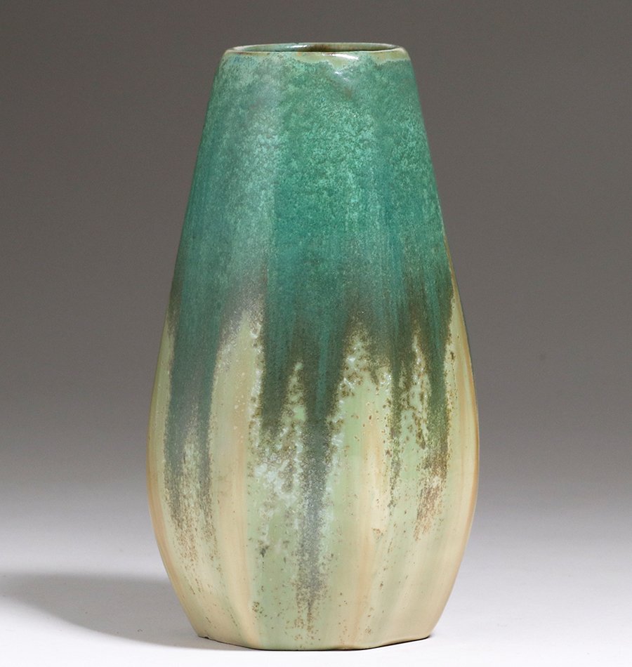 Fulper Pottery Six-Sided Vase c1910 (1 of 3)