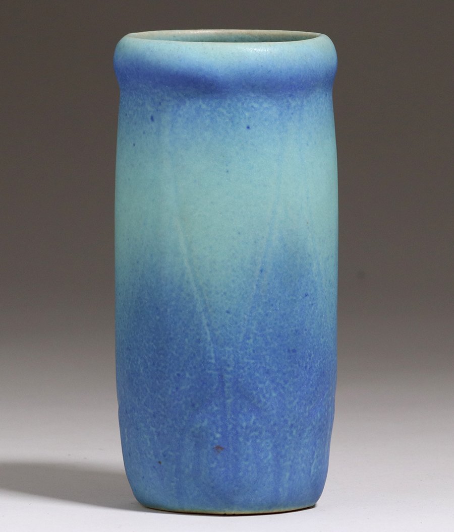 Van Briggle Matte Turquoise Blue Vase c1920s (1 of 3)