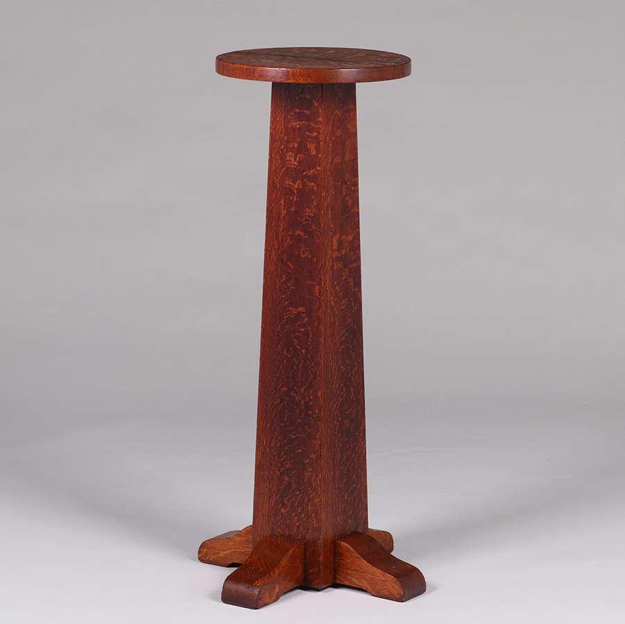 Gustav Stickley Round Pedestal c1907-1912 (1 of 3)