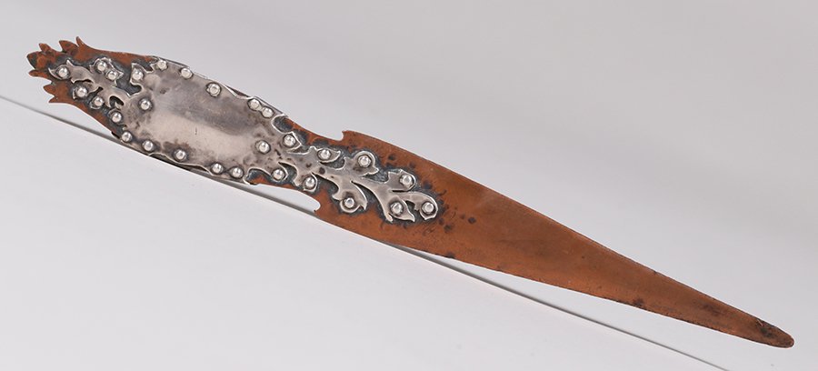 Joseph Heinrichs Hammered Copper & Silver Letter Opener (1 of 4)