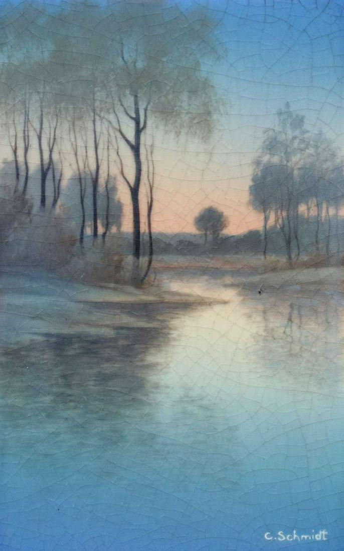 Rookwood Scenic Plaque Carl Schmidt 1918 (1 of 2)