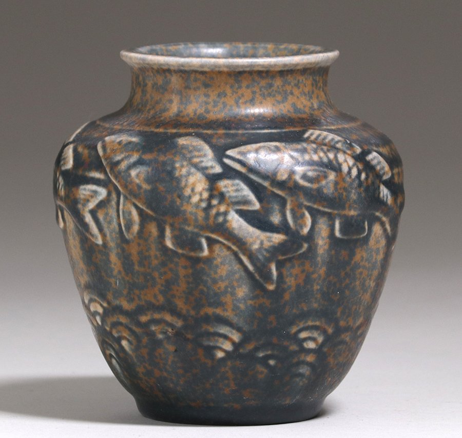 Rookwood Art Deco Koi Vase 1935 (1 of 3)