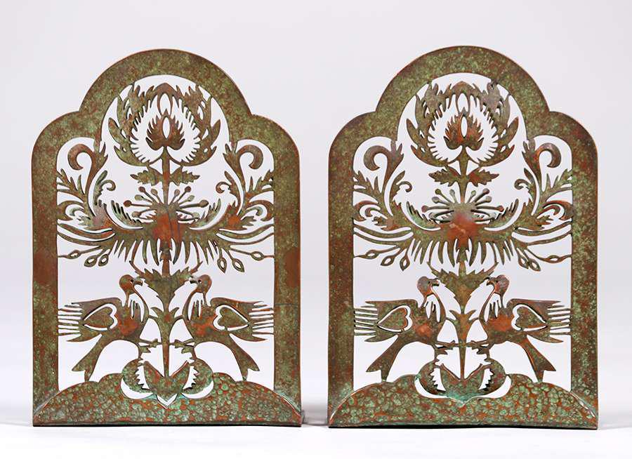 Minneapolis Handicraft Guild Batchelder Bookends c1910 (1 of 2)