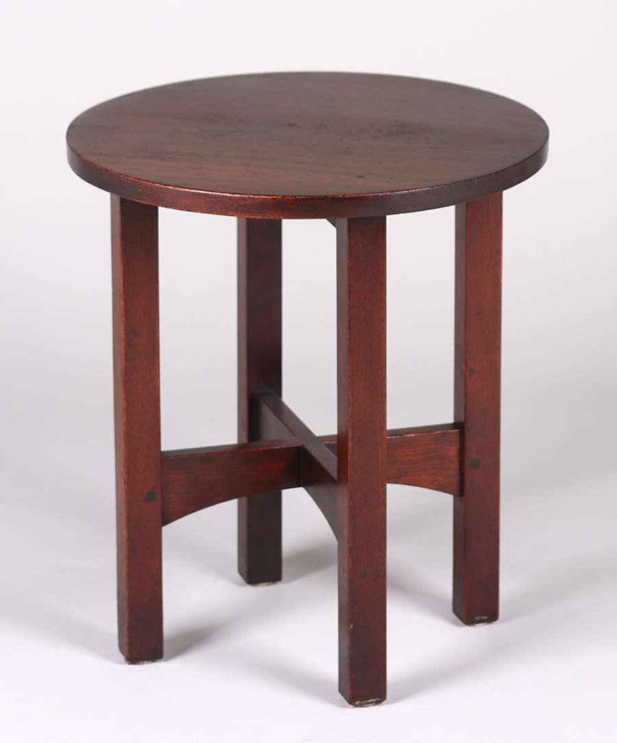 Gustav Stickley #602 Mahogany Taboret c1905 (1 of 4)