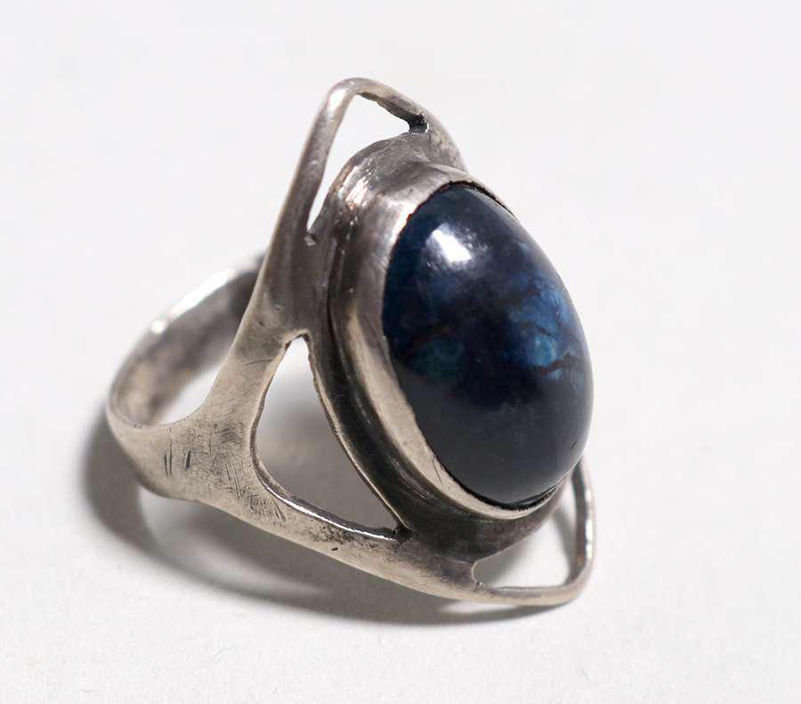 Chicago Arts & Crafts Sterling Silver & Lapis Cutout (1 of 4)