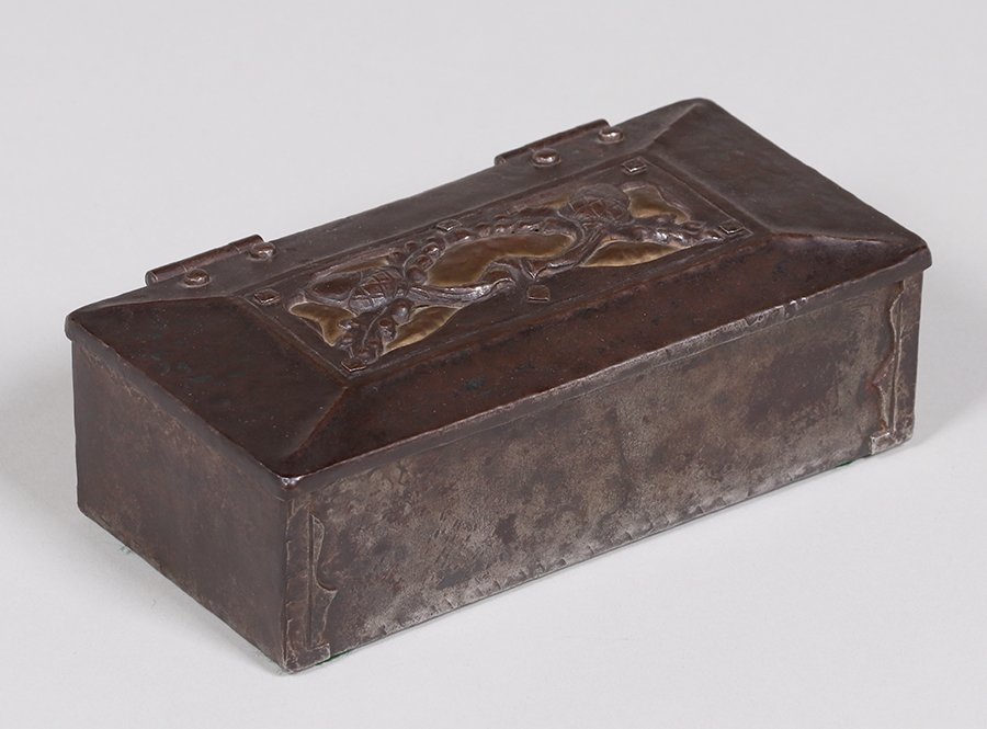 Paul Beau - Montreal, Canada Hammered Copper & Iron Box (1 of 6)