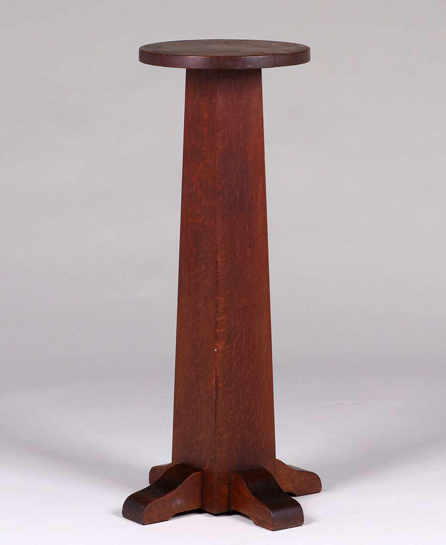 Gustav Stickley Round Pedestal c1907-1912 (1 of 1)