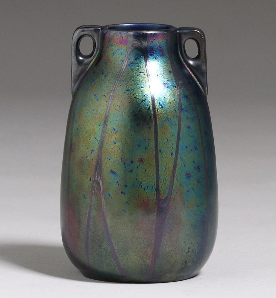 Weller Sicard Small Two-Handled Vase (1 of 2)