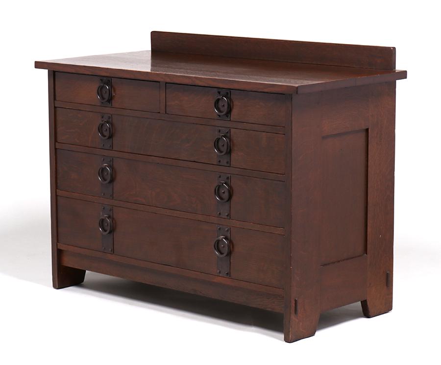 Gustav Stickley Five-Drawer Dresser c1910 (1 of 4)
