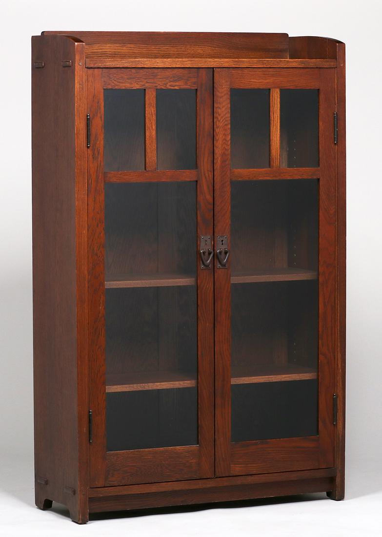 Gustav Stickley Two-Door Bookcase c1912-1915 (1 of 5)