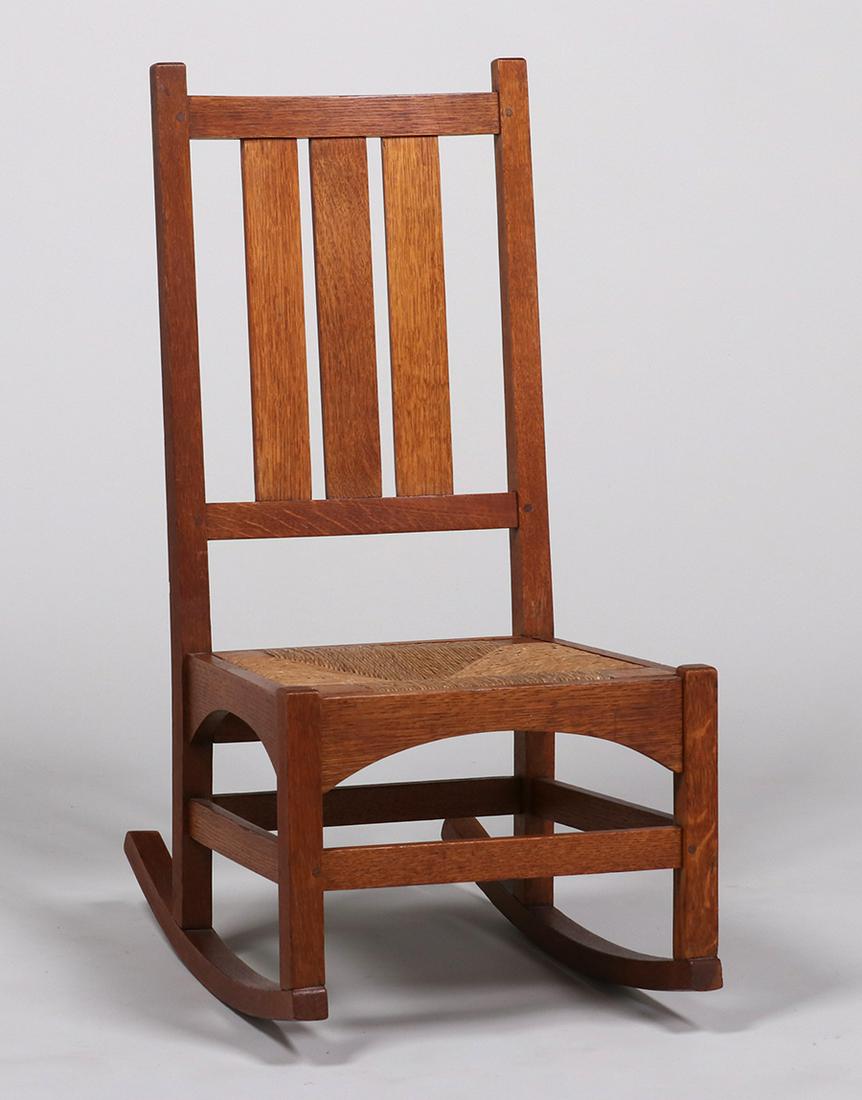 Gustav Stickley - Harvey Ellis Sweing Rocker (1 of 4)