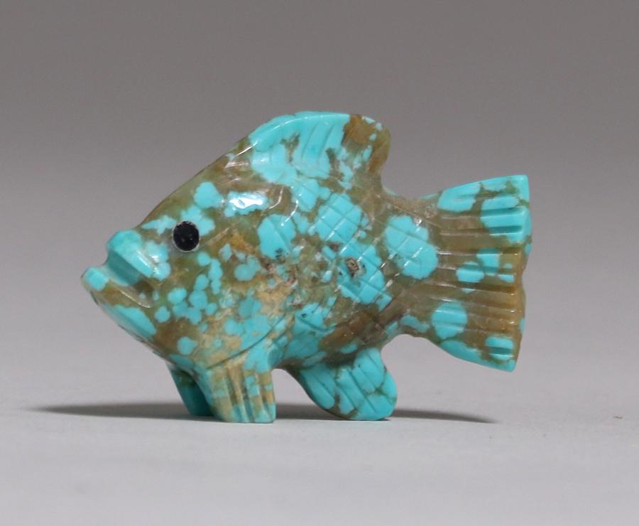Zuni Turquoise Fish Fetish (1 of 3)