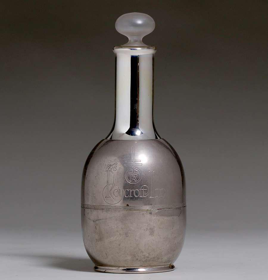 Extremely Rare Roycroft Glass & Pewter Decanter (1 of 5)