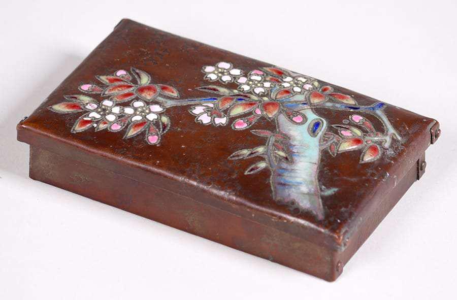 Arts & Crafts Copper & Enamel Box c1910 (1 of 4)