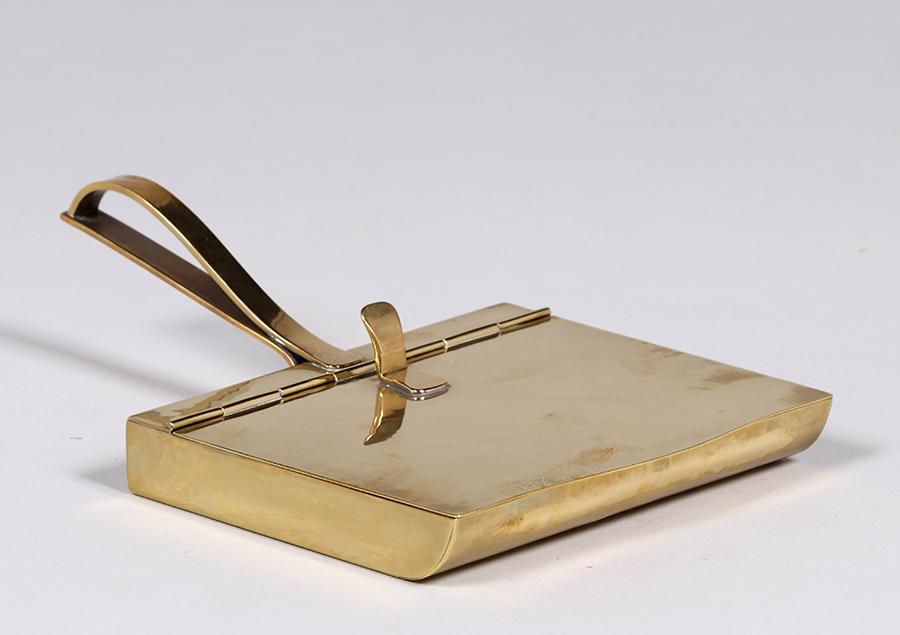 Dirk van Erp Hammered Brass Silent Butler (1 of 3)