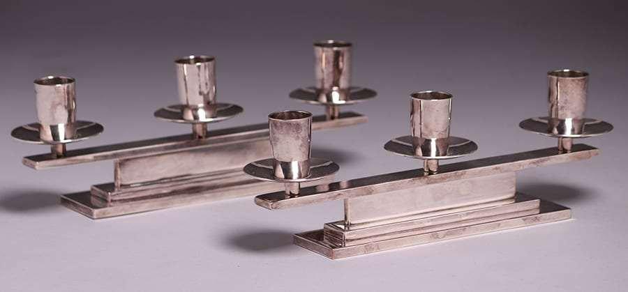 Dirk van Erp Mid-Century Candlesticks c1950s (1 of 2)