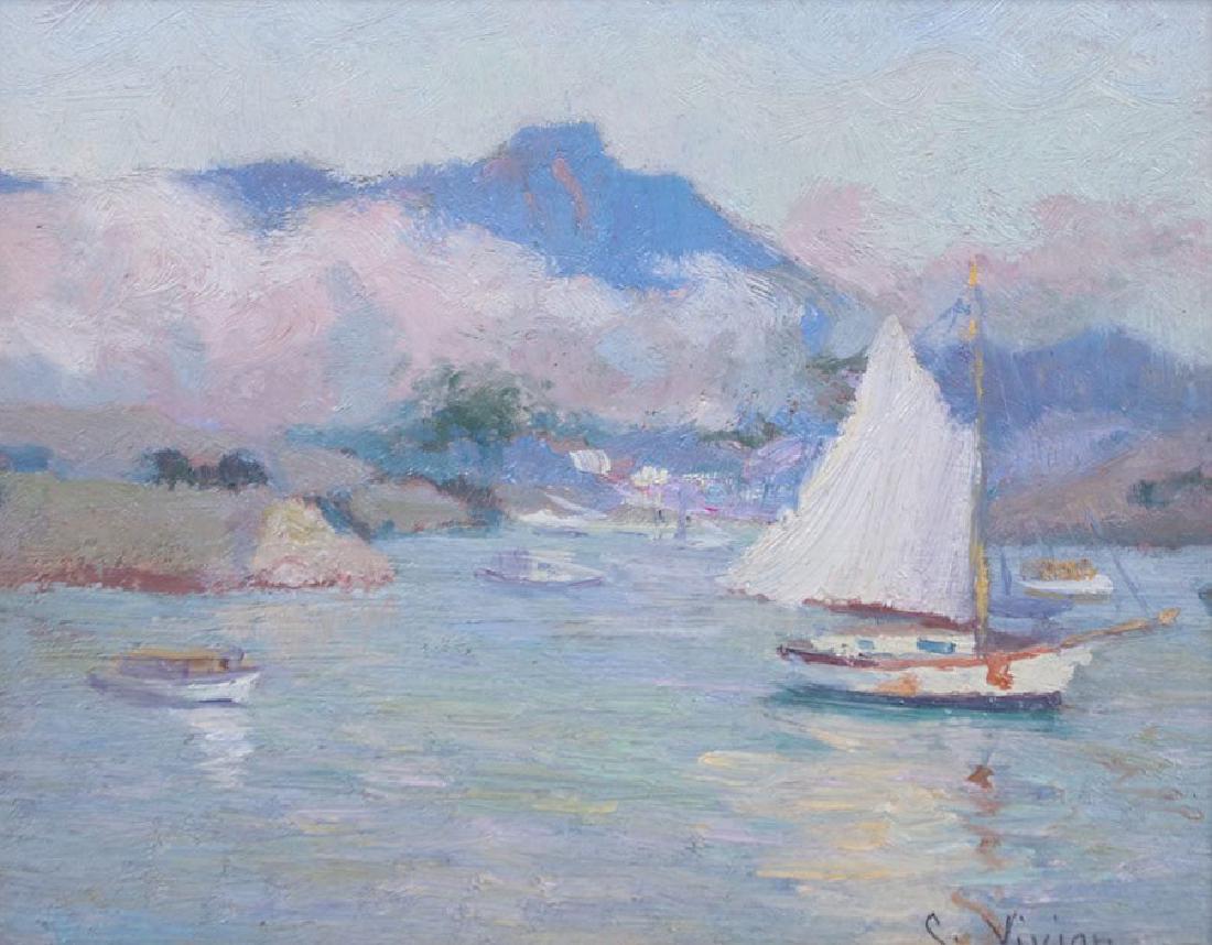 Calthea Campbell Vivian Painting SF Bay Mt Tamalpais (1 of 3)