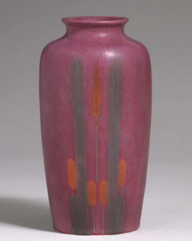 Early Walrath Pottery Cattail Vase 1907 (1 of 3)