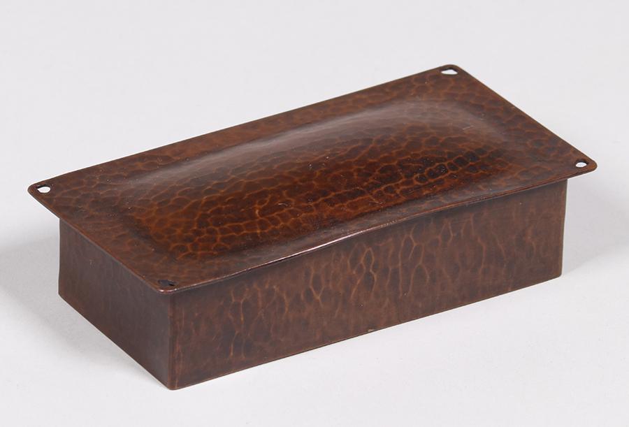 Dirk van Erp Hammered Copper Box c1913-1914 (1 of 6)