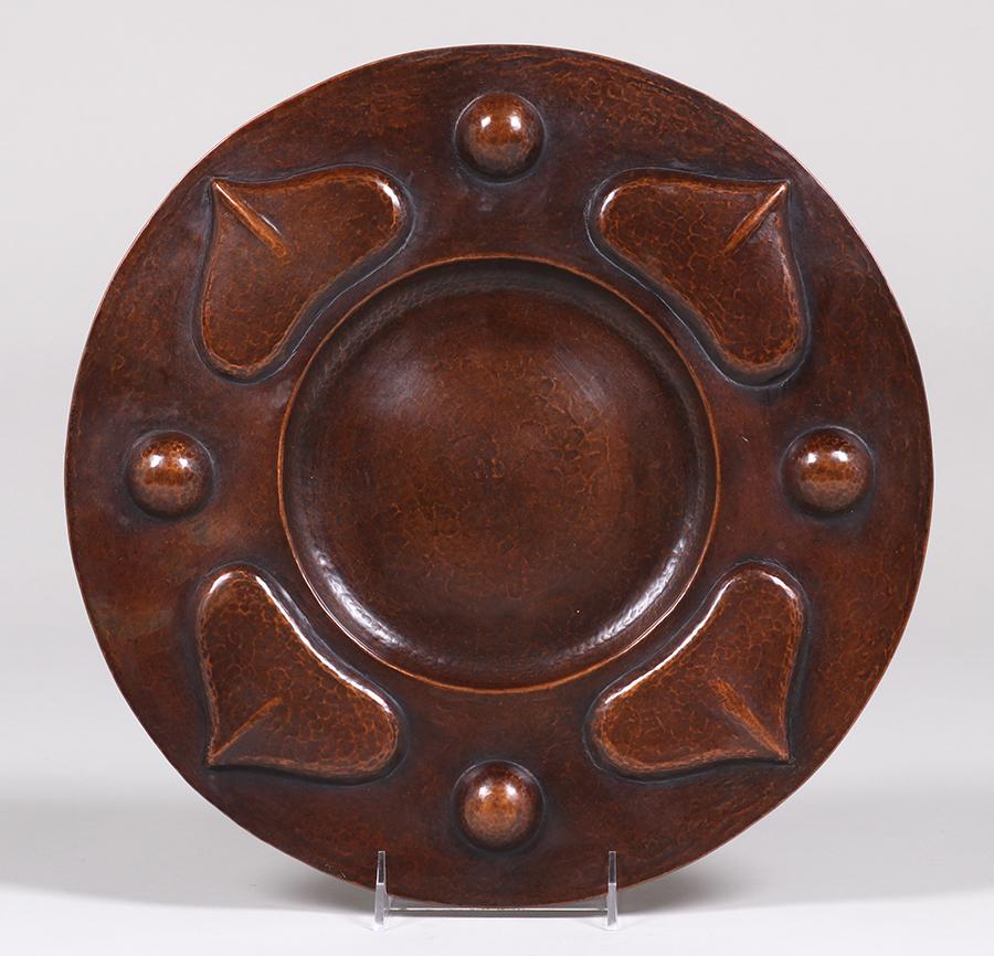 Stickley Brothers #79 Hammered Copper Tray (1 of 3)