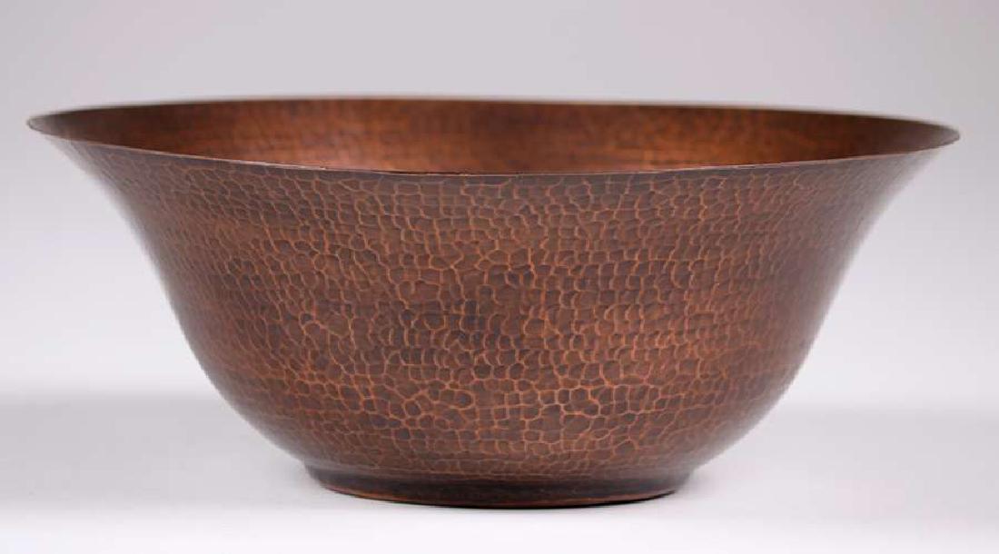 Dirk van Erp Hammered Copper Flared Bowl c1915-1925 (1 of 2)
