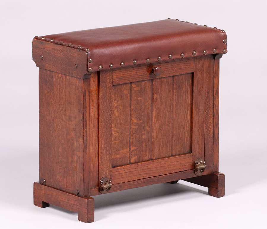 Lakeside Crafts Shop Tall Footstool c1910 (1 of 4)