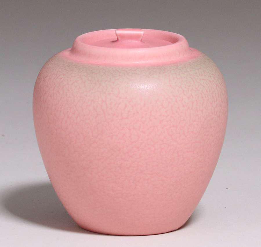 Rookwood Matte Pink Covered Vase 1931 (1 of 3)