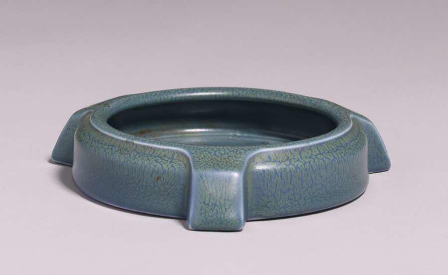 Rookwood Matte Blue Bowl 1920 (1 of 4)