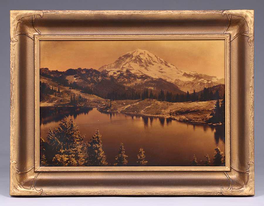 Arthur C. Pillsbury Orotone Photo Mt Rainier c1910 (1 of 3)