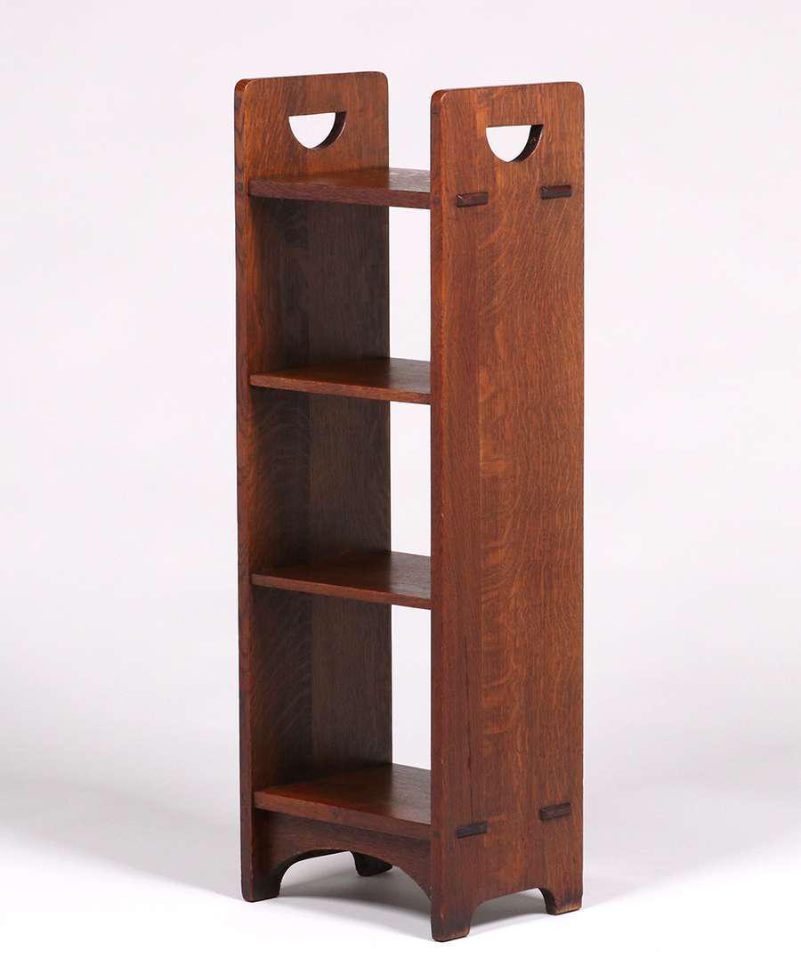 Gustav Stickley D-Handle Magazine Stand c1907-1912 (1 of 3)