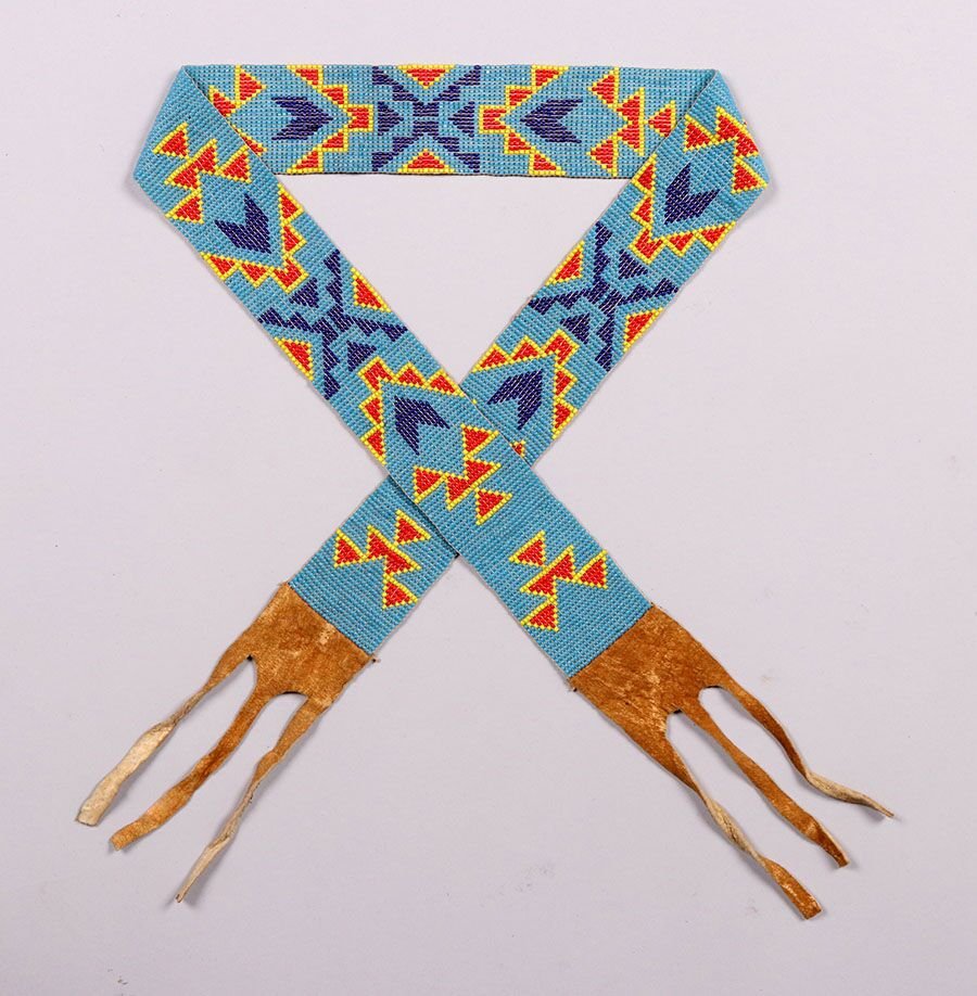 Native American Plains Indian Beaded Belt c1910 (1 of 1)