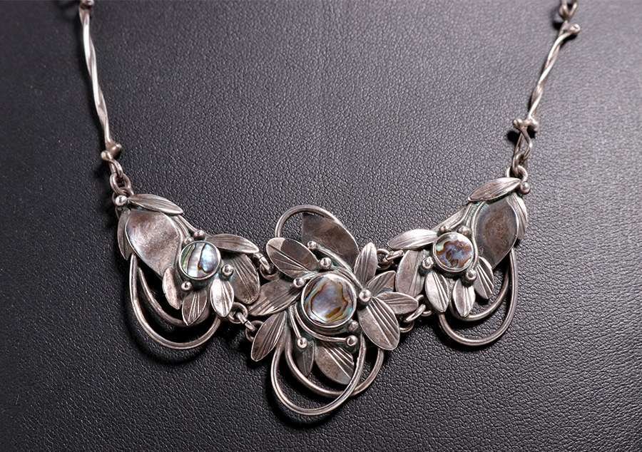 Boston Sterling Silver Art Nouveau Necklace 1912 (1 of 3)