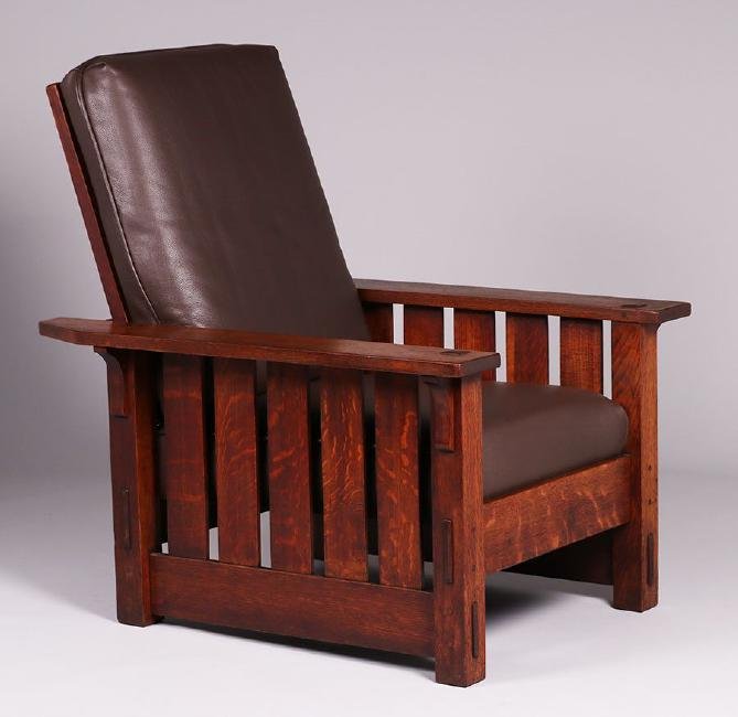 Gustav Stickley #332 Morris Chair c1905 (1 of 4)