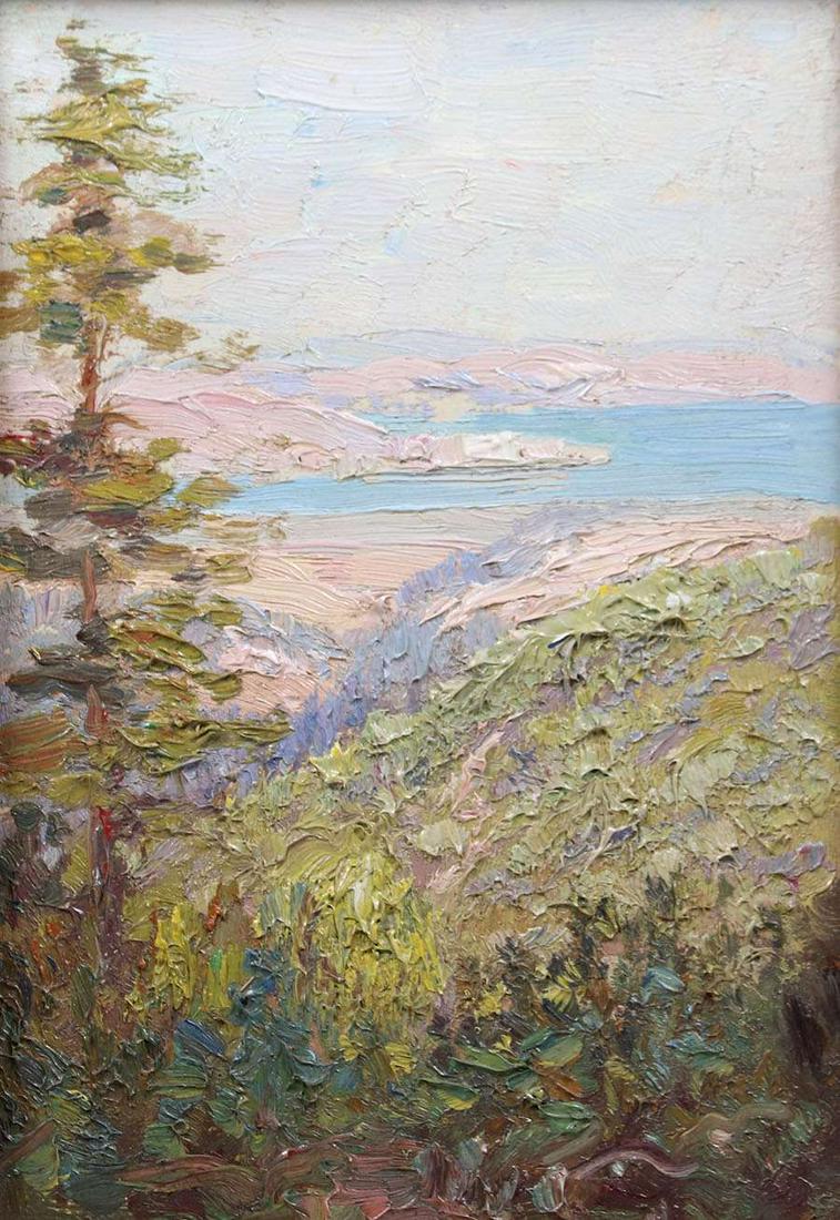 Frederick Kress Painting Carmel, CA c1920s (1 of 3)