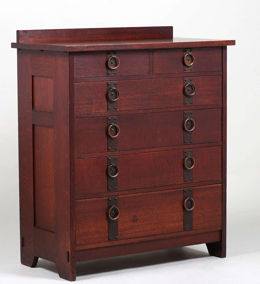 Gustav Stickley #906 Chest of Drawers c1912 (1 of 1)