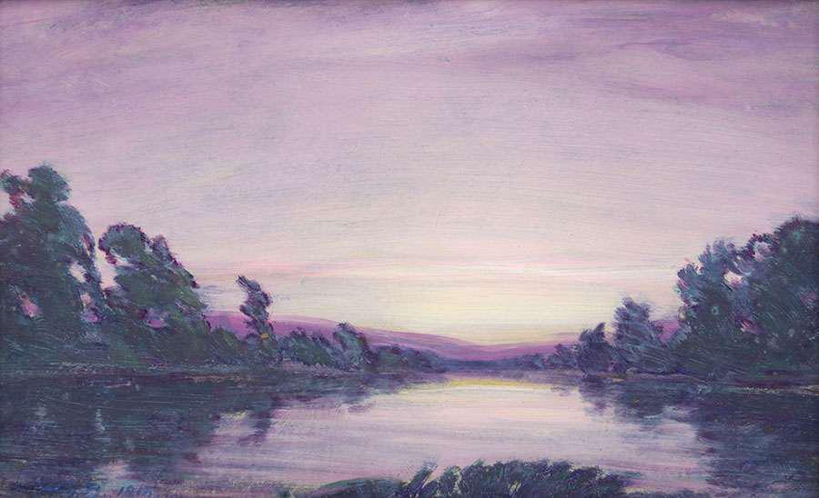Henry Joseph Breuer Painting Sacramento River c1910 (1 of 4)