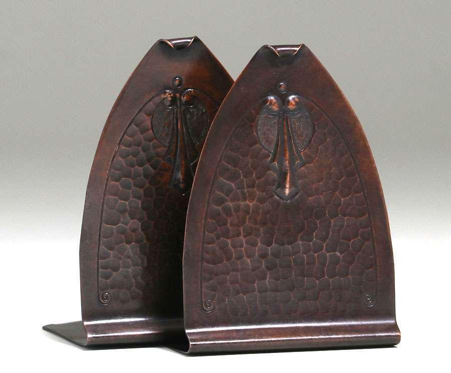 Roycroft Hammered Copper Bookends (1 of 3)