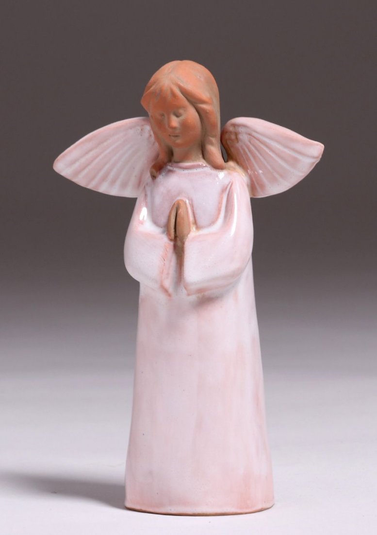California Faience Ceramic Angel Gemma Traversi c1940s (1 of 4)