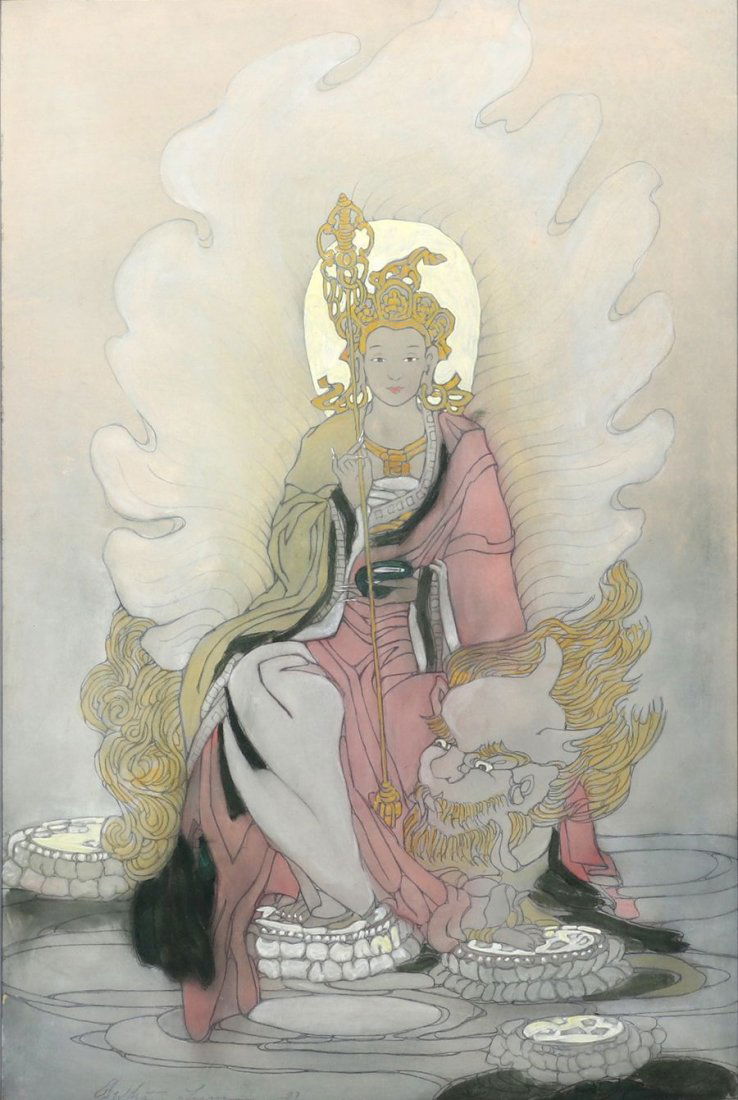 Bertha Lum Painting "Kuan Yin" 1907 (1 of 6)