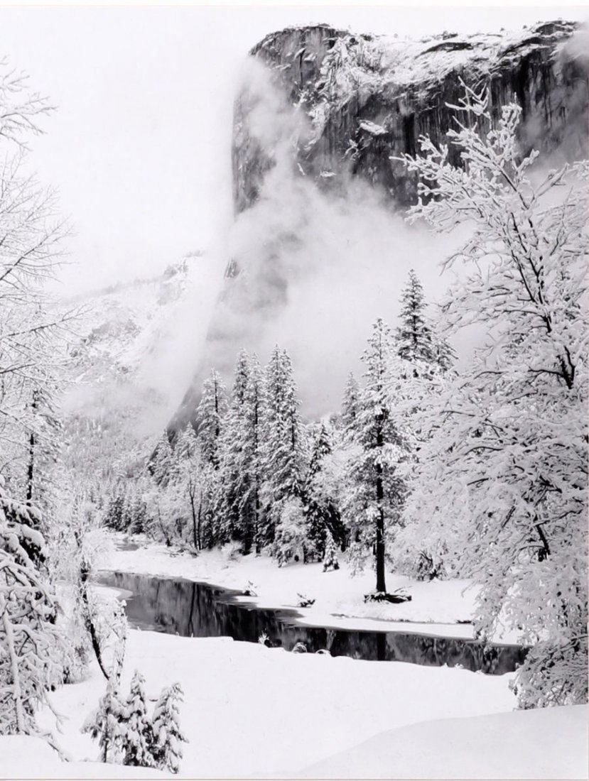 Ansel Adams Silver Gelatin Print "El Capitan Winter" (1 of 4)
